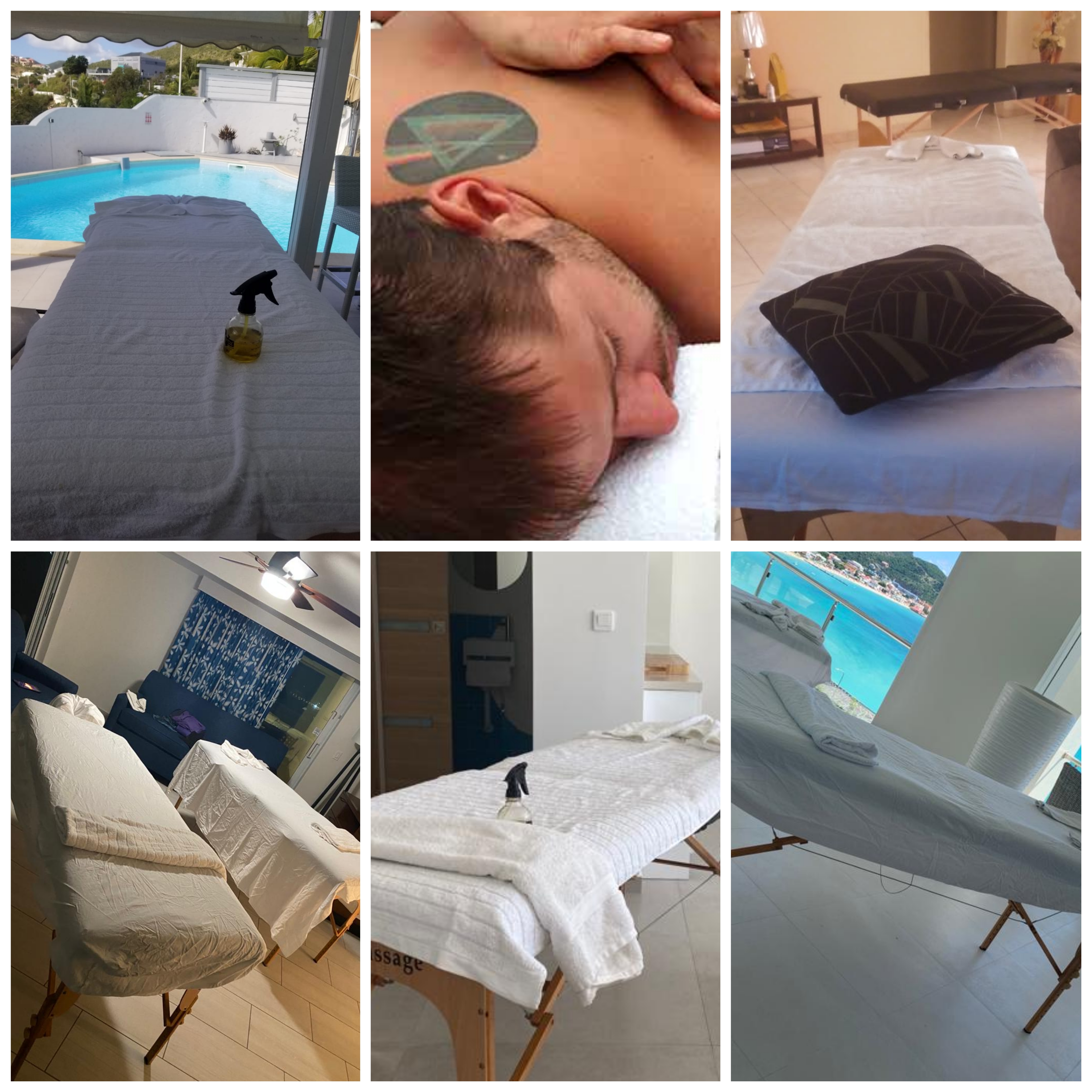 mobile massage tables at various locations inst maarten